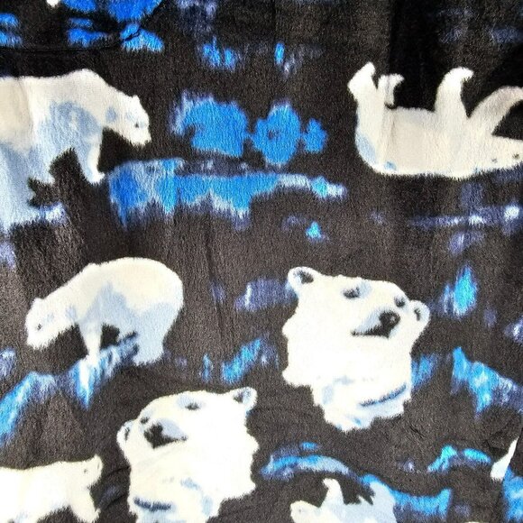 Cuddl Duds Fleece Pajama Pants NWT Wide Leg Men's XXL (38x30") Polar Bear Print - Picture 5 of 9